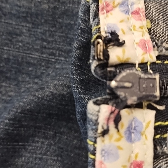 IE Denim Skirt with Green Stitching - Picture 9 of 11